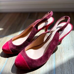 Red suede heels - Sole Society